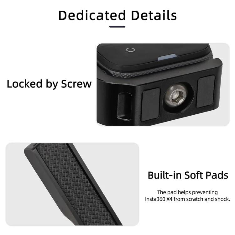 For Insta360 X5 / X4 Sunnylife X4-ZJ826 L-shape Conversion Bracket Magnetic Adaptor Expansion Accessory, X4-ZJ826