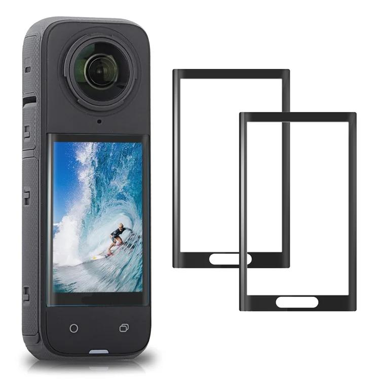Sunnylife Curved Tempered Film HD Anti-Explosion Anti-Drop Scratch Protective Film, For Insta360 X5 / X4, For Insta360 X5 / X4 2sets