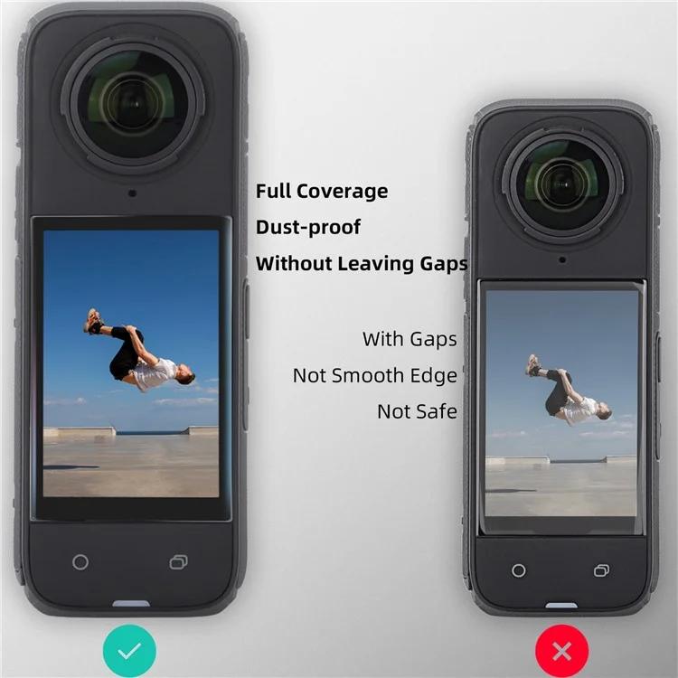 Sunnylife Curved Tempered Film HD Anti-Explosion Anti-Drop Scratch Protective Film, For Insta360 X5 / X4, For Insta360 X5 / X4 2sets
