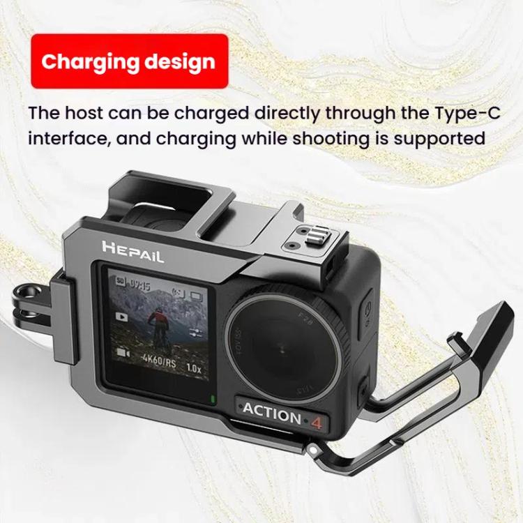 For DJL Action 4 / 3 HEPAIL C-AC4 Metal Rabbit Cage Anti-fall Heat Dissipation Protection Frame