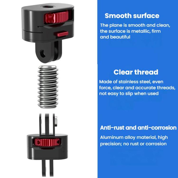 Action Camera 1/4 Metal Adapter Quick Release Mount, TFSM151 2 Pages 2 In 1, TFSM152 2 Pages 3 In 1, TFSM153 3 Pages 2 In 1, TFSM154 3 Pages 3 In 1