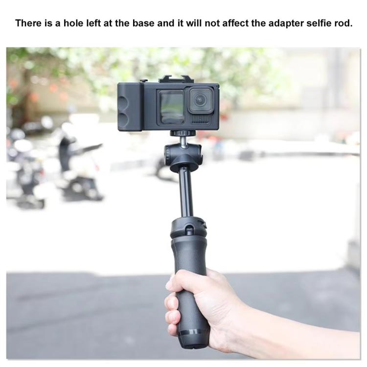 Street Vlogging Handle For GoPro HERO13 Black / 12 Black / 11 Black / 10 Black / 9 Black, For GoPro HERO