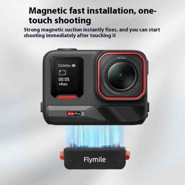 Magnetic Quick Release Base Mount For Insta360 X5/X4/X3/X2 & Ace Series 1/4 Inch Screw Universal Tripod Adapter