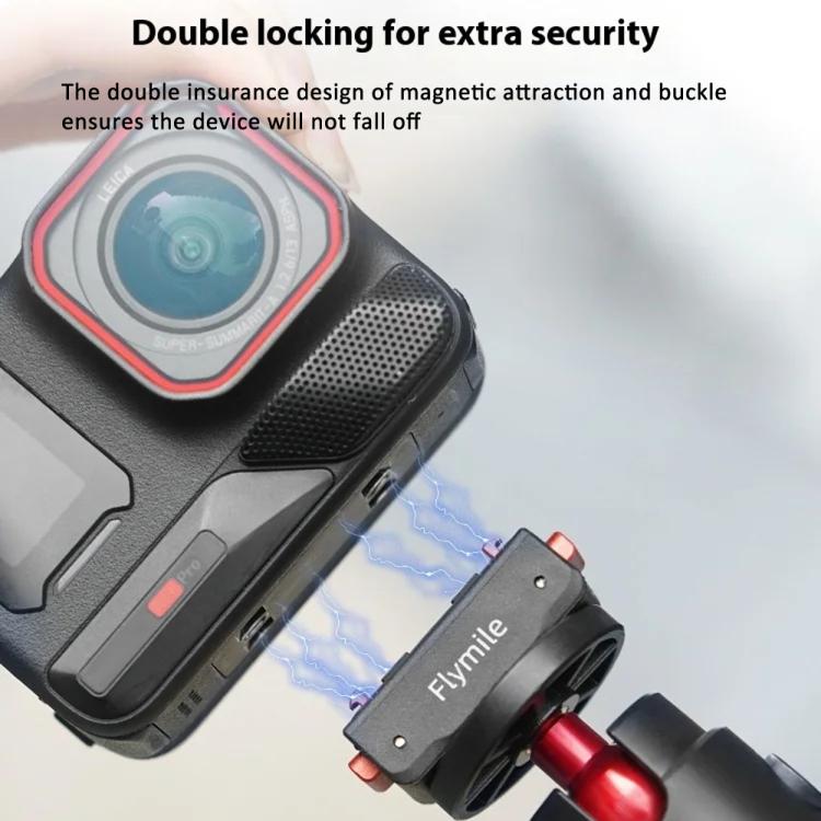 Magnetic Quick Release Base Mount For Insta360 X5/X4/X3/X2 & Ace Series 1/4 Inch Screw Universal Tripod Adapter