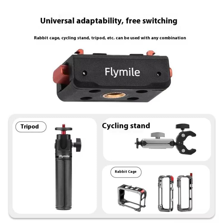 Magnetic Quick Release Base Mount For Insta360 X5/X4/X3/X2 & Ace Series 1/4 Inch Screw Universal Tripod Adapter