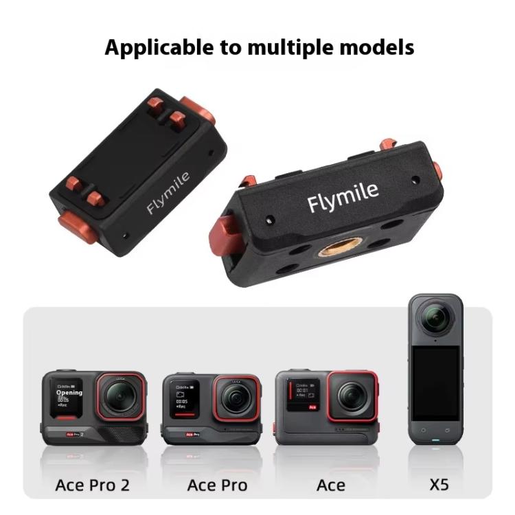 Magnetic Quick Release Base Mount For Insta360 X5/X4/X3/X2 & Ace Series 1/4 Inch Screw Universal Tripod Adapter