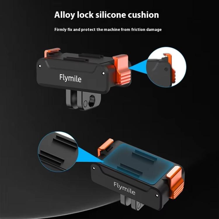 For DJI Osmo Action 5 Pro /4/3 Flymile Magnetic Quick Release Base With 1/4-inch Screw & 2-claw Interface