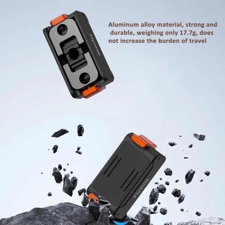 For DJI Osmo Action 5 Pro /4/3 Flymile Magnetic Quick Release Base With 1/4-inch Screw & 2-claw Interface