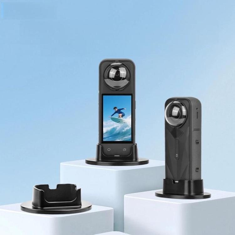 For Insta360 X5 Flymile Anti-Slip Base Plastic Desktop Stand Stable Camera Holder
