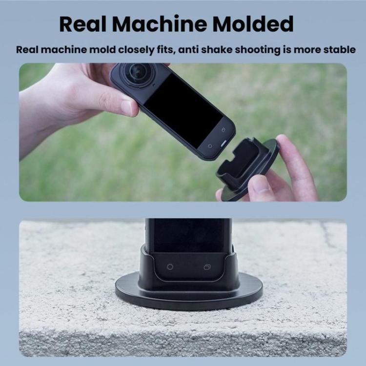 For Insta360 X5 Flymile Anti-Slip Base Plastic Desktop Stand Stable Camera Holder