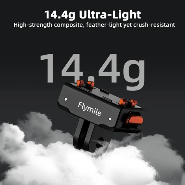 Flymile Plastic Magnetic Quick-Release Base For Insta360 Ace Pro 2/X5/X4/X3/X2/Ace Pro/Ace, 2-claw