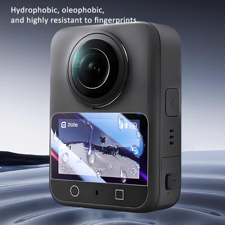 For DJI Osmo 360 Action Camera 2pcs /Pack Tempered Glass Screen Protector HD Anti-Scratch Lens Film