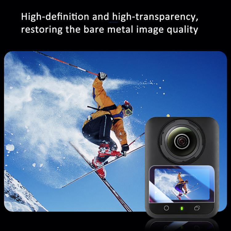 For DJI Osmo 360 Action Camera 2pcs /Pack Tempered Glass Screen Protector HD Anti-Scratch Lens Film