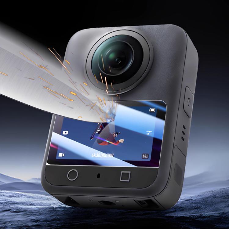 For DJI Osmo 360 Action Camera 2pcs /Pack Tempered Glass Screen Protector HD Anti-Scratch Lens Film