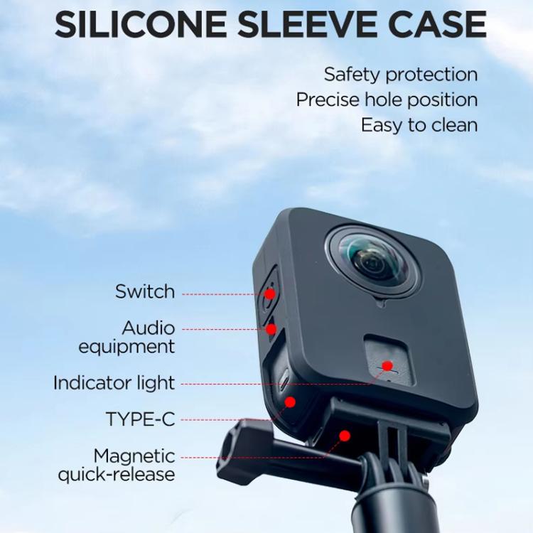 For DJI Osmo 360 CYNOVA Silicone Case Anti-Scratch Shockproof Full Body Protective Cover