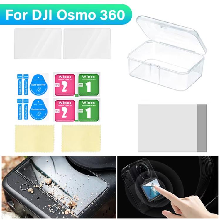 For DJI Osmo 360 CYNOVA 2pcs /Pack Tempered Glass Screen Protector 9H Hardness Anti-Scratch Camera Lens Film