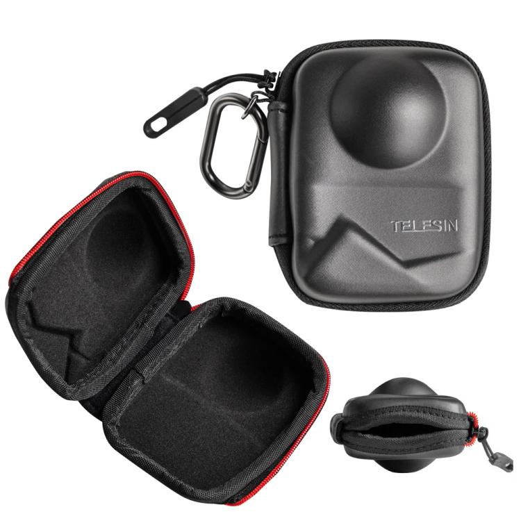 PU Carrying Case for DJI Osmo 360 Camera Protective Pouch with Carabiner Clip
