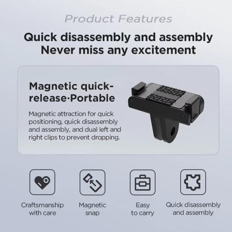 For DJI Osmo 360 CYNOVA Magnetic Quick-Release Base Adapter Camera Accessories, Magnetic Adapter