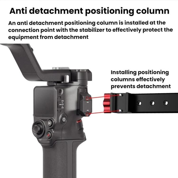 Gimbal Wooden Handle Chute Snail Gimbal Side Handle Grip,For DJI RS 4 Mini / 4 PRO / 3 / 3 Mini / 3 PRO / 2, Single Handle, With Chute, With Chute And Snail Gimbal