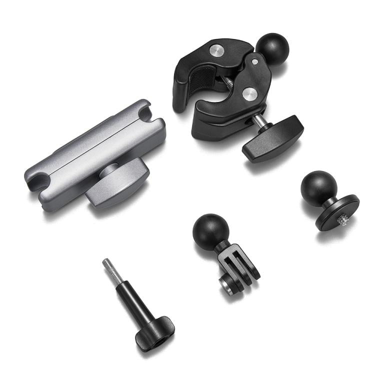 For GoPro / DJI / Insta 360 Action Cameras Cycling Bracket Bike Motorcycle Handlebar Mount, Standard 5 In 1, With 15cm Extension Rod