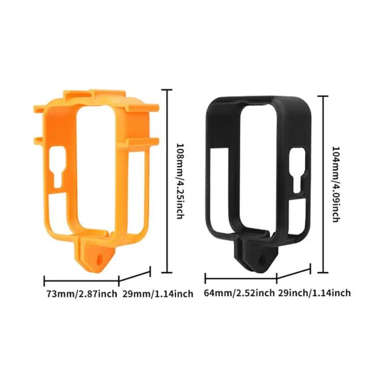 For DJI Osmo 360 Camera CQT Expansion Frame Anti-Scratch & Shockproof Protector, Ordinary Black, Ordinary Orange, Cold Shoe Black, Cold Shoe Orange