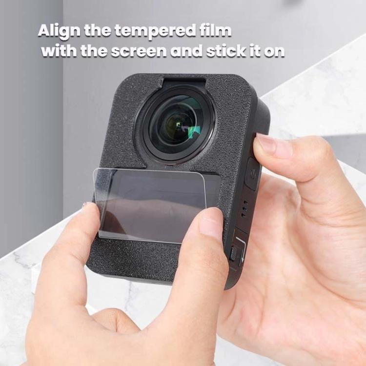 For DJI Osmo 360 Camera Screen Protector Installation Kit Alignment Tool + Tempered Glass Film Set