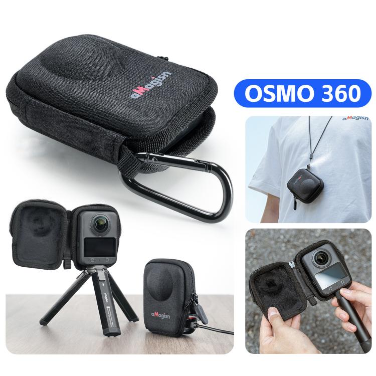 For DJI Osmo 360 Camera aMagisn Hard Shell Case Open-Access Charging Design