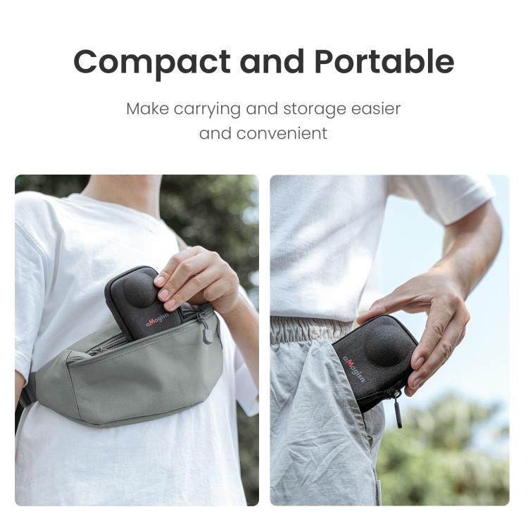 For DJI Osmo 360 Camera aMagisn Hard Shell Case Open-Access Charging Design