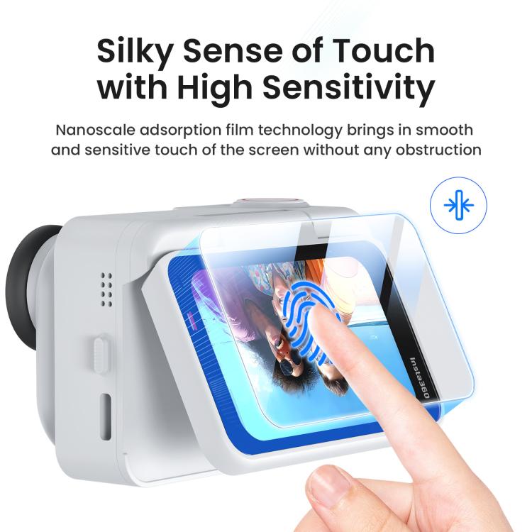 For Insta360 GO Ultra aMagisn Tempered Glass Screen Protector Camera Lens Film, 1 Set, 2 Sets