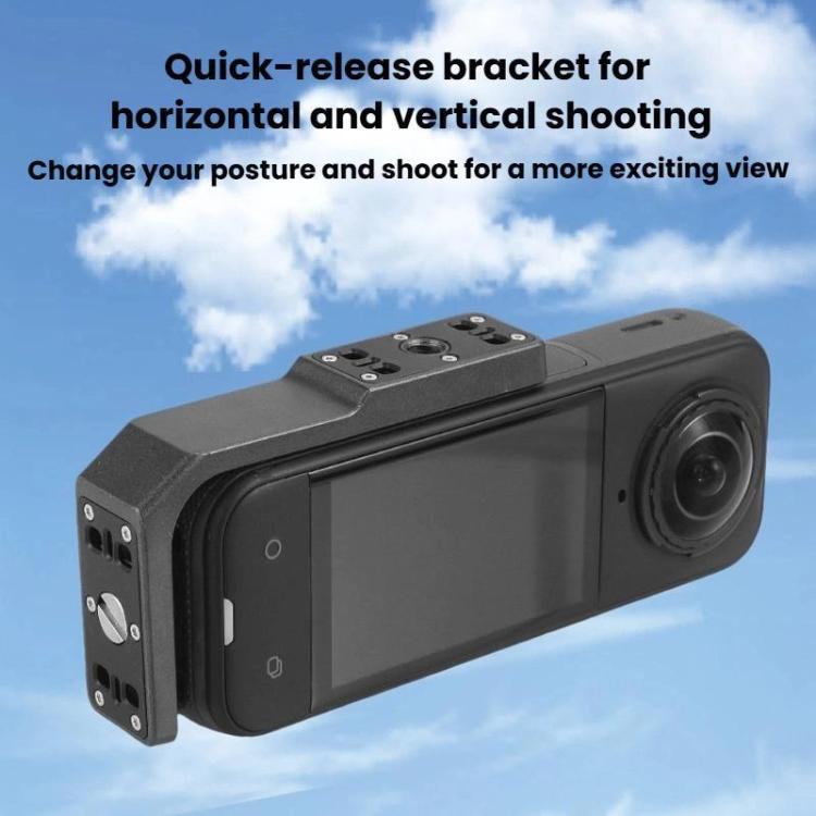 For Insta360 X3/X4/X5 Quick-Release Mount For Horizontal Vertical Shooting Horizontal Stand