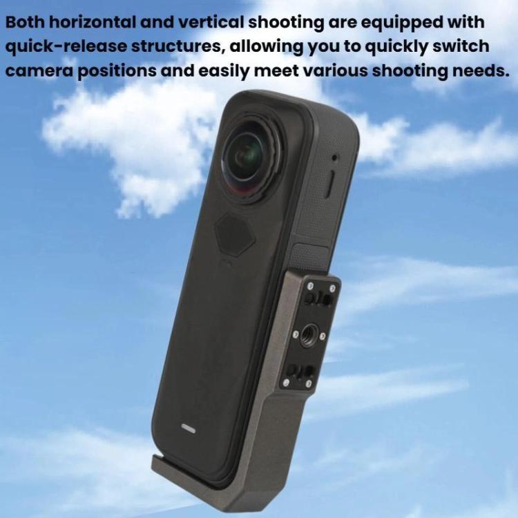 For Insta360 X3/X4/X5 Quick-Release Mount For Horizontal Vertical Shooting Horizontal Stand