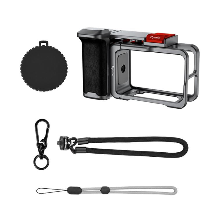 Flymile Street Shooting Handle Kit for DJI Osmo Action 5 Pro/4/3 Action Camera Aluminum Expansion Cage