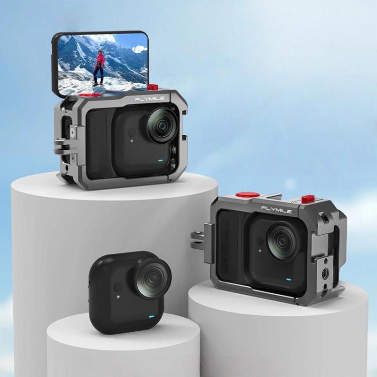 For Insta360 GO Ultra Flymile Metal Cage Quick Release Extended Frame