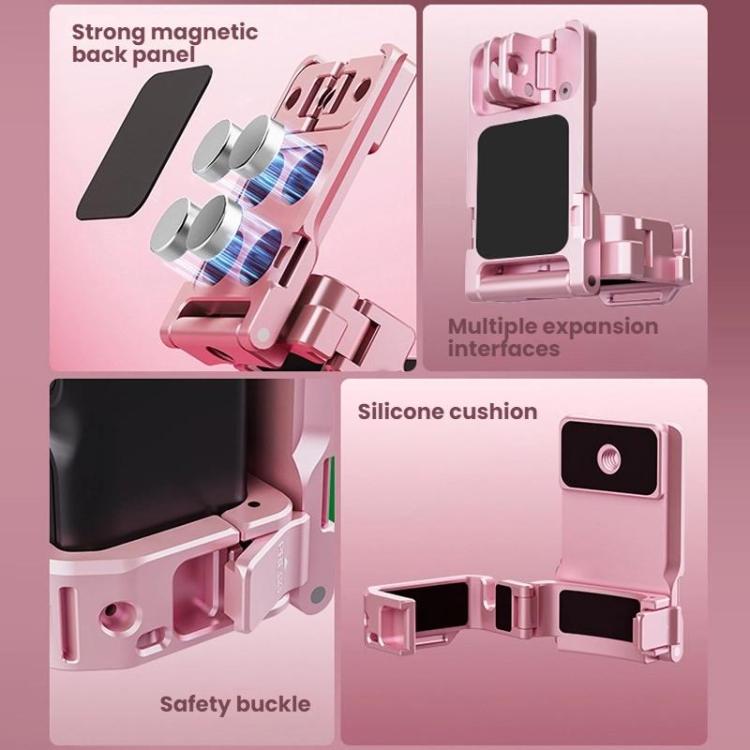 For DJI Osmo Pocket 3 BRDRC Magnetic Mount Expandable Back Clip Adapter