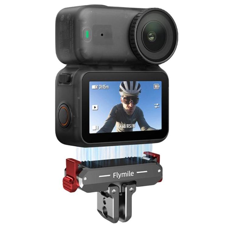 For DJI Osmo Nano Flymile Magnetic Quick-Release Base Two-Jaw Foldable Extension Bracket Accessories For Action Cameras