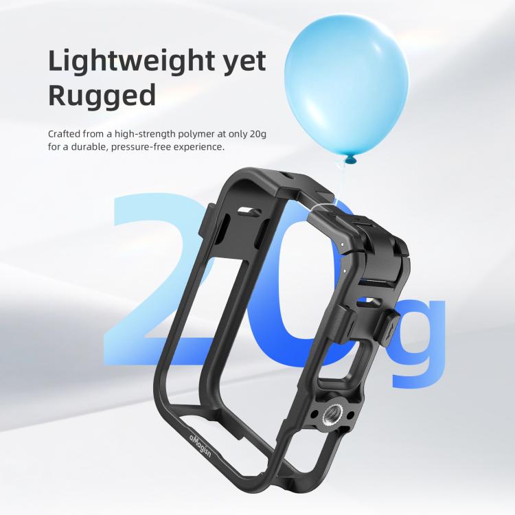For DJI Osmo 360 aMagisn Expansion Cage Plastic Frame with Lens Cap