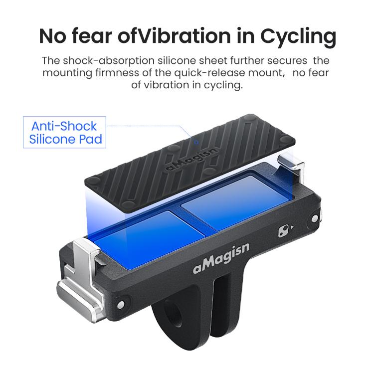 For Insta360 Go Ultra Camera aMagisn Quick Release Magnetic Base Plastic Mount Adapter