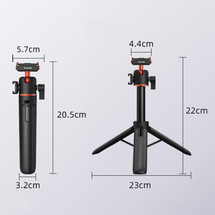 Flymile AC5012_5 Extended Selfie Stick Holder Magnetic Quick Release Tripod