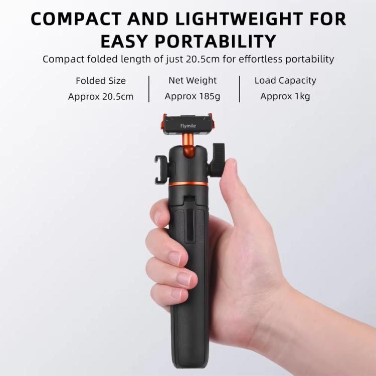 Flymile AC5012_5 Extended Selfie Stick Holder Magnetic Quick Release Tripod