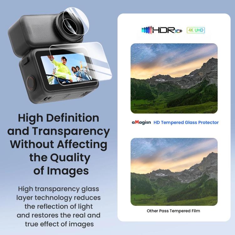 For DJI Osmo Nano aMagisn Tempered Glass Screen Protector Lens Film