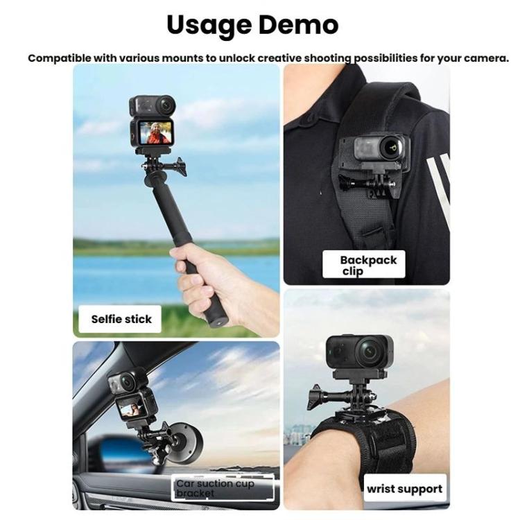 For DJI Osmo Nano Magnetic Quick-Release Adapter Base With 2-Claw & 1/4-Inch Screw Hole