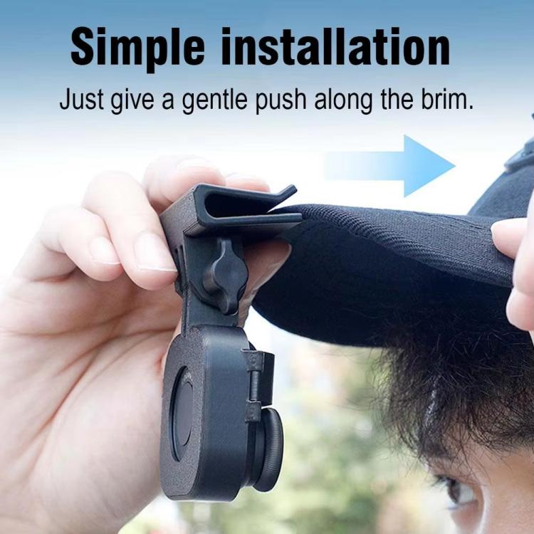 Hat Mount For Insta360 GO Ultra POV Cap Clip For Hands-Free First Person Shooting