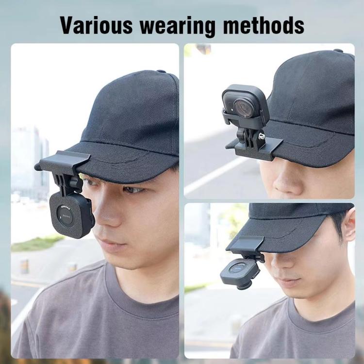 Hat Mount For Insta360 GO Ultra POV Cap Clip For Hands-Free First Person Shooting