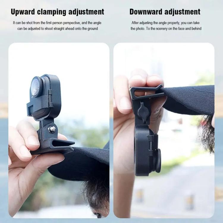 Hat Mount For Insta360 GO Ultra POV Cap Clip For Hands-Free First Person Shooting