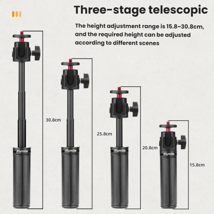 For DJI Osmo Pocket 3 / Action 5 Pro Flymile Extended Selfie Stick Tripod