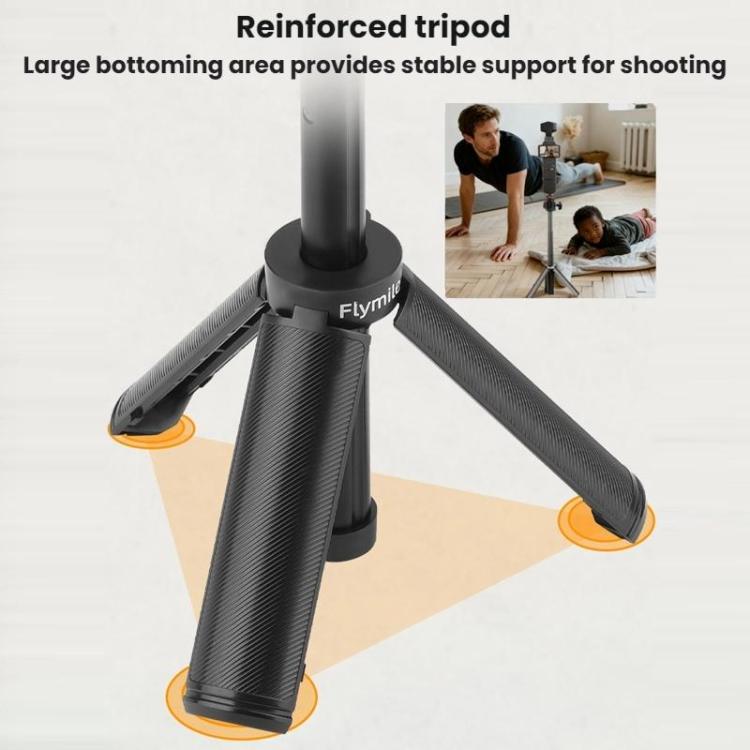 For DJI Osmo Pocket 3 / Action 5 Pro Flymile Extended Selfie Stick Tripod