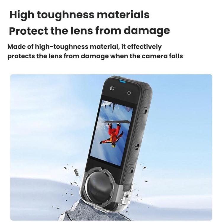 For Insta360 X4 Flymile Action Camera Anti-fog Lens Cap(Transparent)
