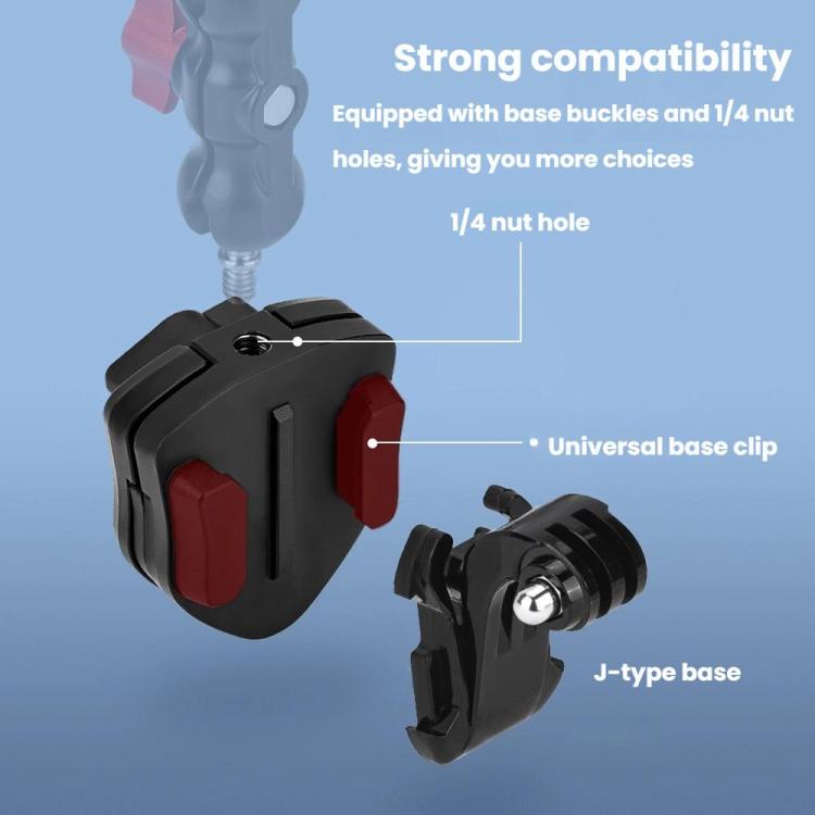 Flymile Motorcycle Windshield Action Camera Mount For DJI Osmo Action 5 Pro / GoPro 13