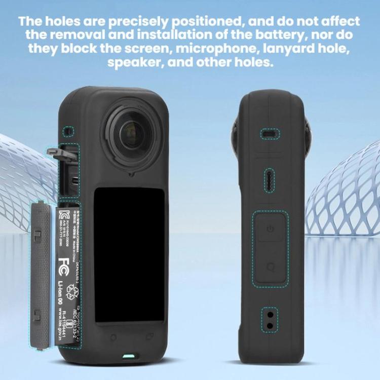 For Insta360 X4 Flymile Dust-proof Silicone Protective Cover, For Insta360 X4