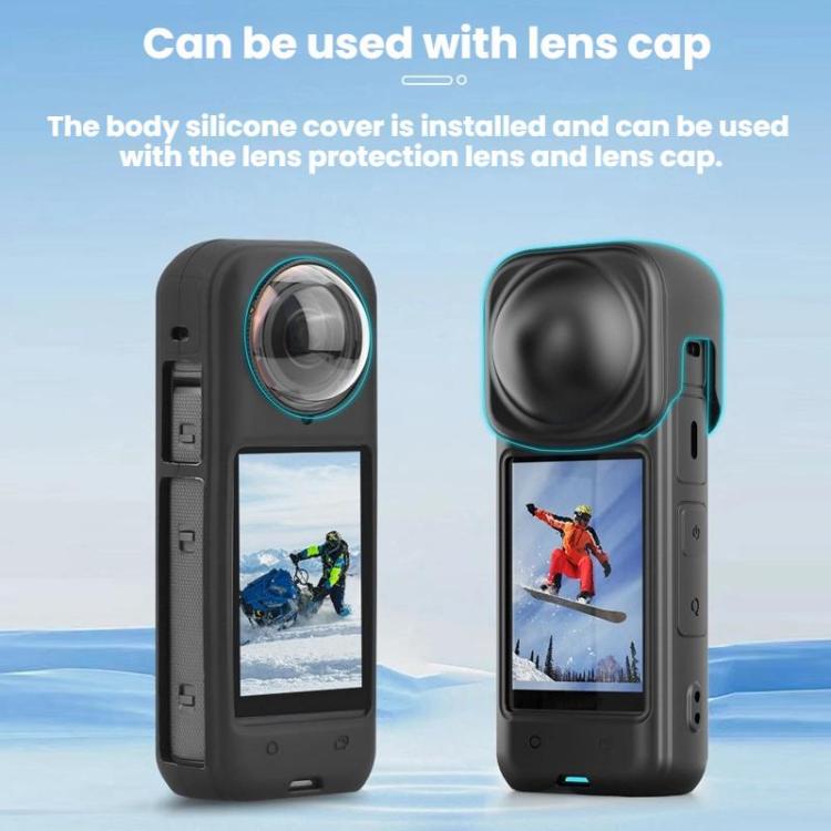 For Insta360 X4 Flymile Dust-proof Silicone Protective Cover, For Insta360 X4